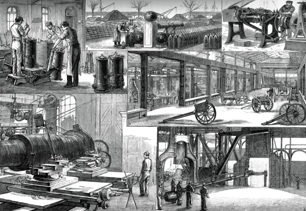 In the Royal Arsenal, Woolwich, c1880. Artist: Unknown