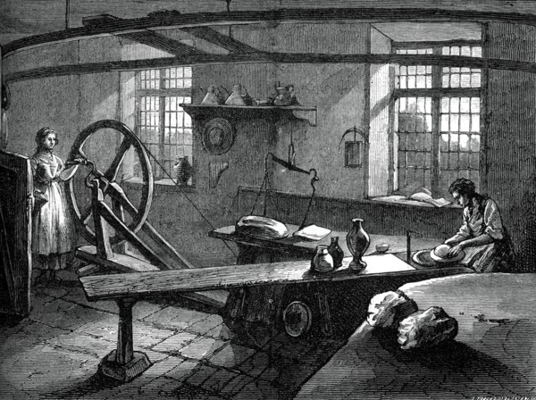 Wedgwood at work, (c1880). Artist: Butterworth and Heath