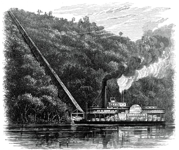 A cotton chute, United States, c1880. Artist: Unknown