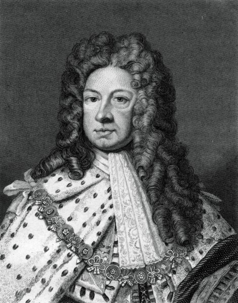George I of Great Britain.Artist: Worthington