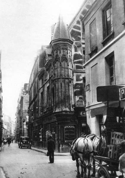 Rue Vieille du Temple, Hotel Barbette, Paris, 1931.Artist: Ernest Flammarion