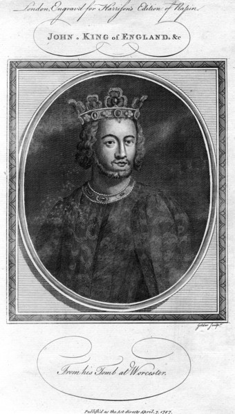 King John of England, (1787).Artist: Goldar