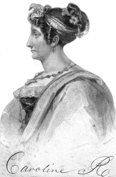 Caroline of Brunswick, queen consort of King George IV, 19th century.Artist: Woolnoth