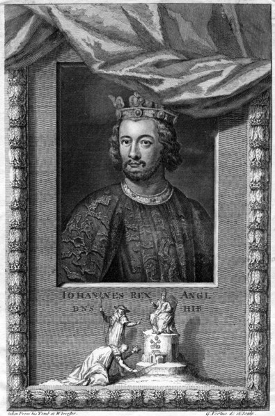 King John of England, (18th century). Artist: George Vertue