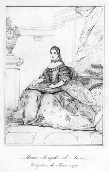Marie-Josèphe of Saxony, Dauphine of France. Artist: Unknown