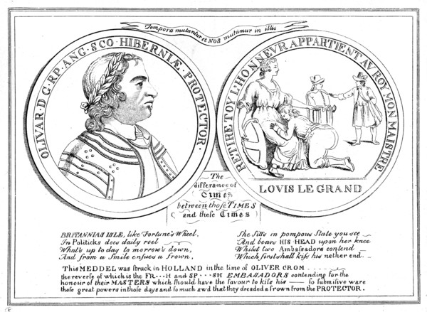Medal from the time of Oliver Cromwell, 17th century. Artist: Unknown