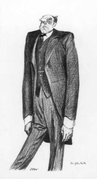 'John Reith, 1st Baron Reith', 1933.Artist: Robert Low