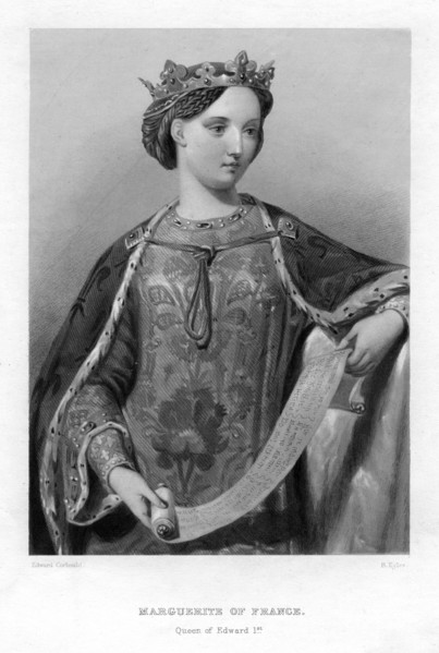 Marguerite of France, Queen of King Edward I of England.Artist: B Eyles