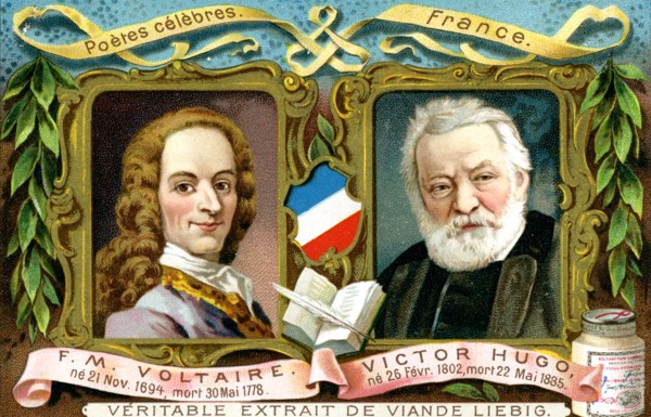 Voltaire and Victor Hugo, c1900. Artist: Unknown