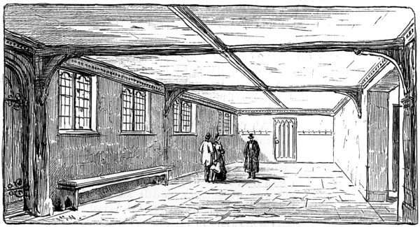 The Guildhall, Stratford-upon-Avon, Warwickshire, 1885.Artist: Edward Hull