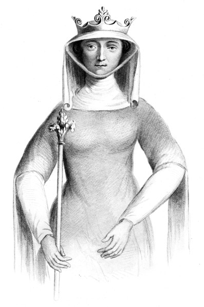 Isabella of France, Queen Consort of Edward II of England.Artist: Henry Colburn