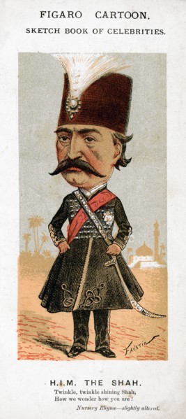 The Shah of Persia, 19th century.Artist: Faustin