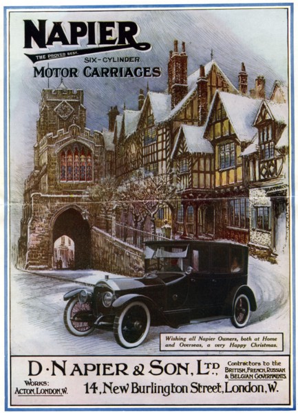 Napier, six cylinder motor carriages, 1917. Artist: Unknown