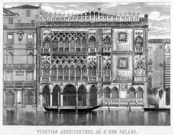 The Ca' d'Oro, Venice, Italy, c19th century. Artist: Unknown