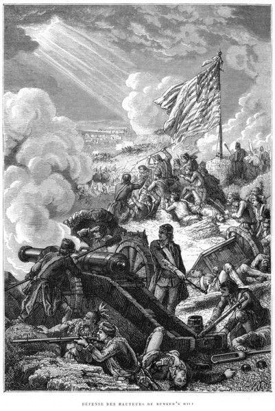 The Defence of Bunker Hill, 1775. Artist: Unknown