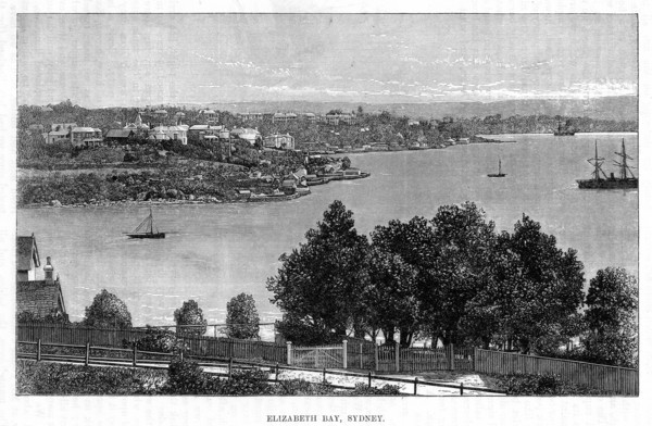Elizabeth Bay, Sydney, 19th century.Artist: William Hatherell