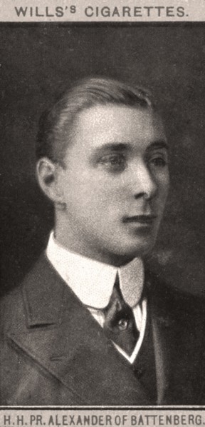 H.H, PR. Alexander of Battenberg, 1908.Artist: WD & HO Wills