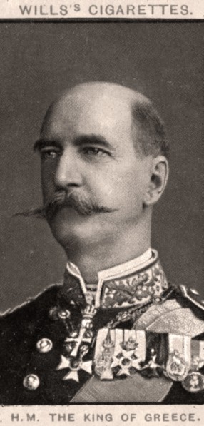 H.M The King of Greece, 1908.Artist: WD & HO Wills
