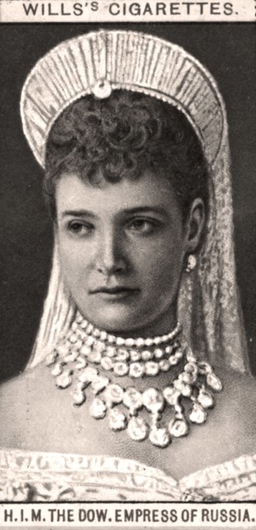 H.I.M, The Dow. Empress of Russia, 1908.Artist: WD & HO Wills