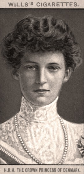 H.R.H The Crown Princess of Denmark, 1908.Artist: WD & HO Wills