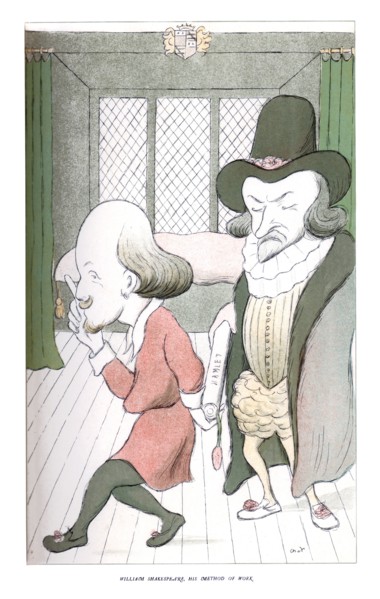 'William Shakespeare, His method of work', 1904.Artist: Max Beerbohm