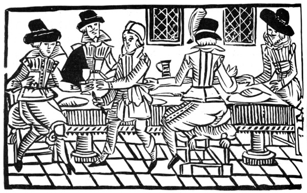 A supper party, early 17th century, (1893). Artist: Unknown