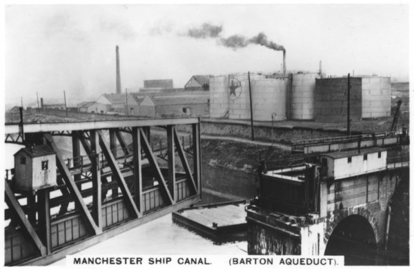 Barton aqueduct, Manchester ship canal, 1936. Artist: Unknown