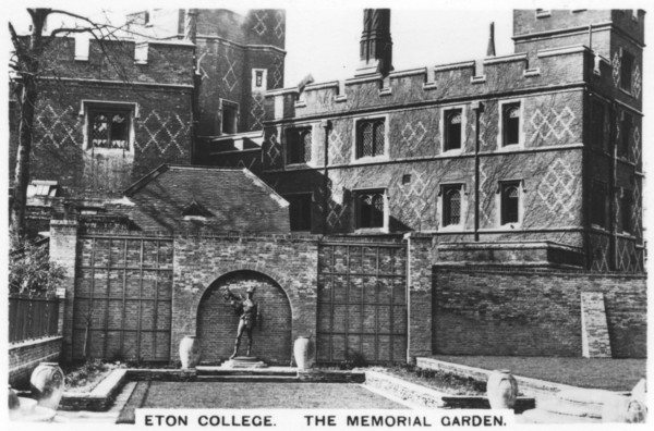 The Memorial Garden Eton College, 1936. Artist: Unknown