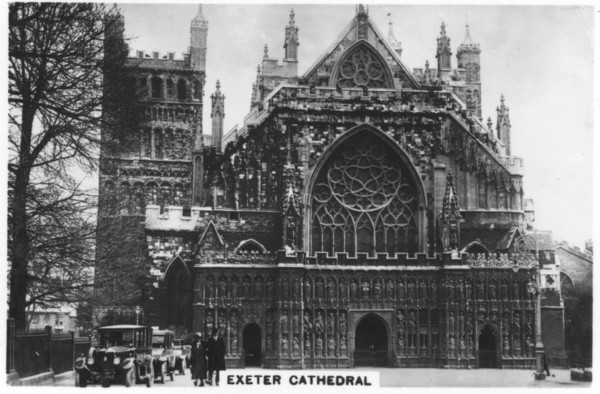 Exeter Cathedral, 1936. Artist: Unknown