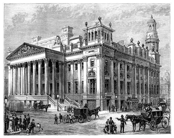 The Royal Exchange, Manchester. Artist: Unknown