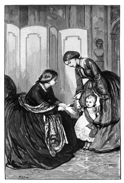 Queen Victoria and her little grandson, Prince Wilhelm of Prussia, c1883. Artist: Unknown