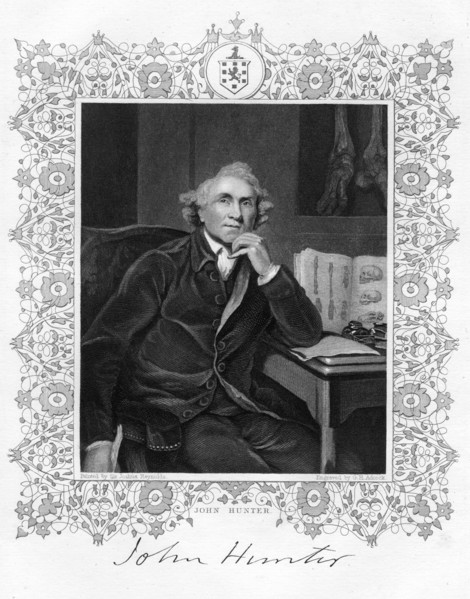 John Hunter (1728-1793), Scottish surgeon, 19th century.Artist: GH Adcock