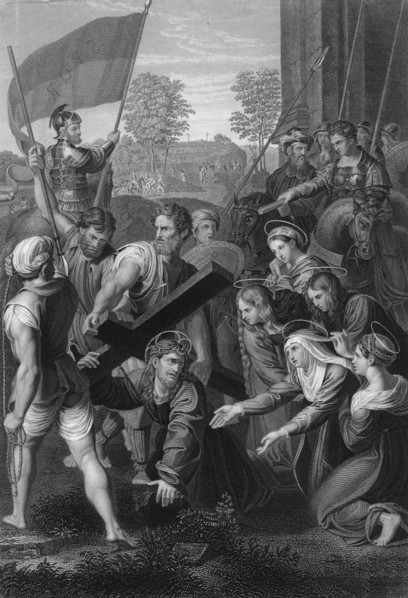 'The Fall on the Road to Calvary', c1820s.Artist: W Holl