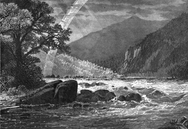 View of Balcony Falls, James River, Virginia, USA, 1877. Artist: Unknown