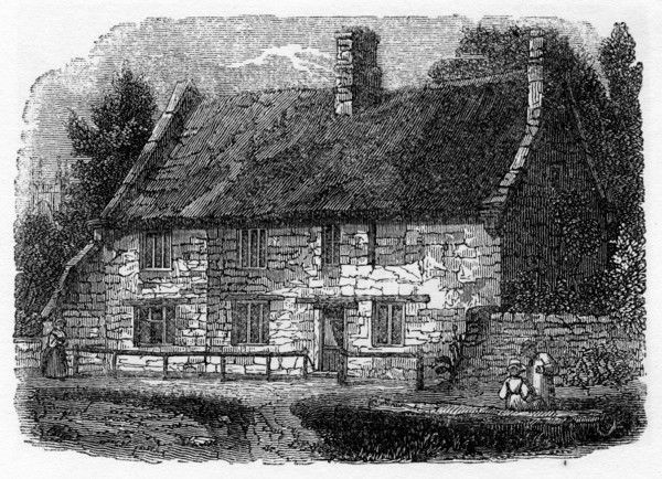 Birth place of Reverend James Hervey, Hardingston, near Northampton, 1840. Artist: Unknown
