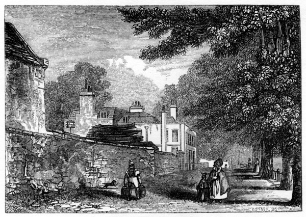 Upper Flask Tavern, Hampstead Heath, residence of George Steevens, 1840. Artist: Unknown
