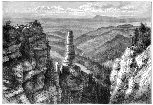 'Prebischer Kogel, in Saxon Switzerland', 1879. Artist: Unknown