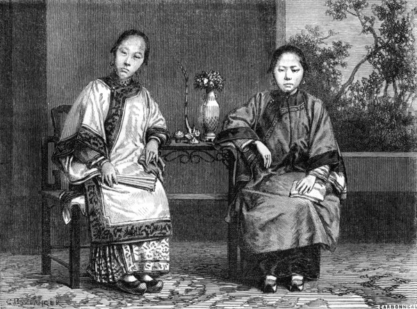 'Women merchants', San Francisco, California, 19th century.Artist: Gustave Boulanger