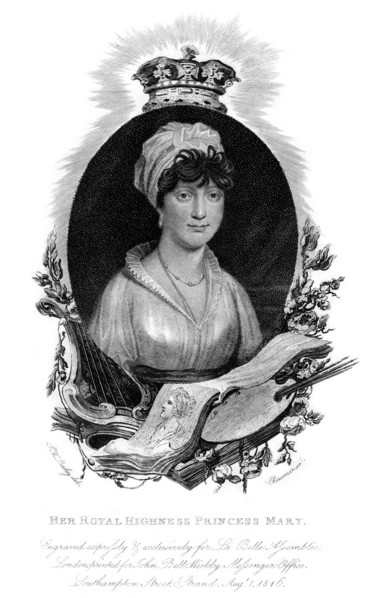 'Her Royal Highness the Princess Mary', 1816. Artist: Cheeseman