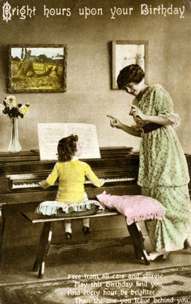 'Bright hours upon your Birthday', early 20th century. Artist: Unknown