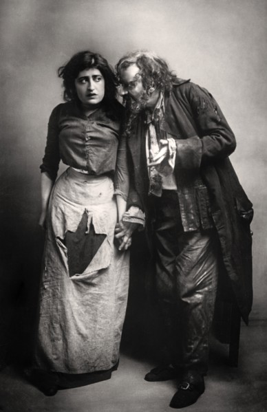 Constance Collier (1878-1955) and Herbert Beerbohm Tree (1853-1917), English actors, 1906.Artist: FW Burford