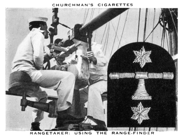 Rangetaker: Using The Range-Finder, 1937.Artist: WA & AC Churchman