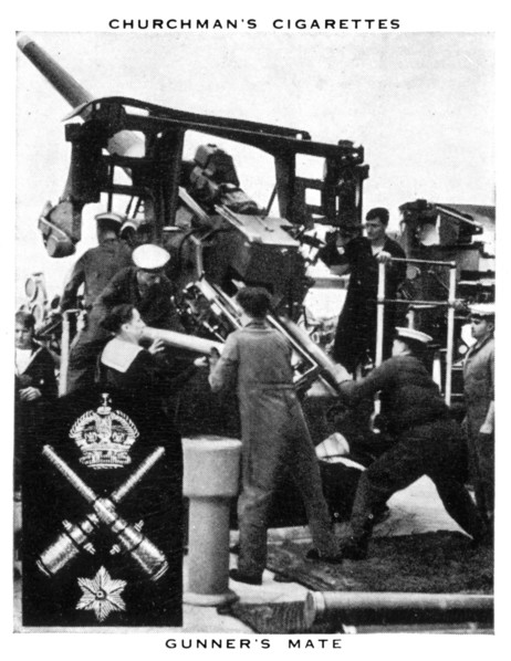 Gunner's Mate, 1937.Artist: WA & AC Churchman