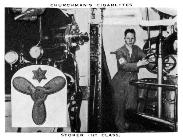 Stoker, (1st Class), 1937.Artist: WA & AC Churchman