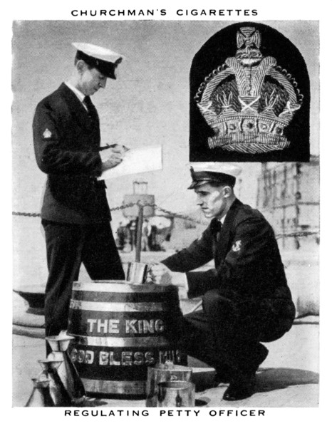 Regulating Petty Officer, 1937.Artist: WA & AC Churchman