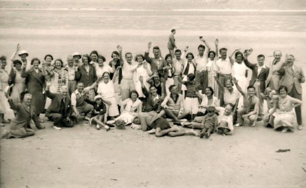 Sports day for the Gloucester Hotel party on La Publente Beach, Jersey, 1938. Artist: Unknown
