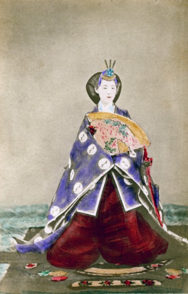 Haruho, Empress of Japan, 1873 (1882). Artist: Uchida Kyuichi