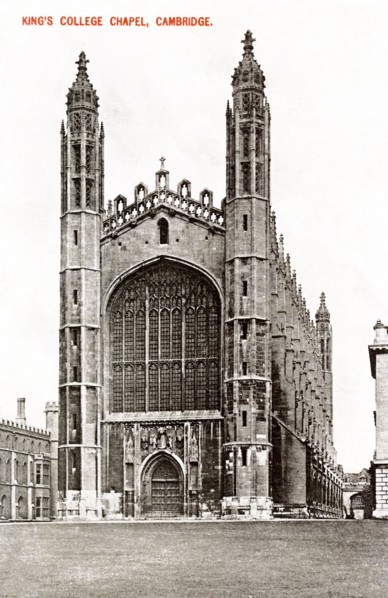 King's College Chapel, Cambridge, 1908. Artist: Unknown