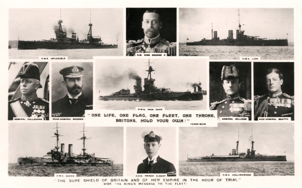 'One Life, One Flag, One Fleet, One Throne, Britons, Hold Your Own!', early 20th century. Artist: Unknown