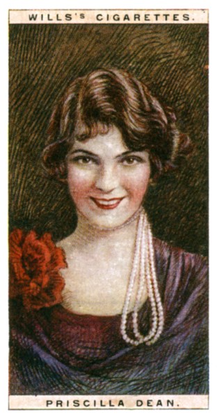 Priscilla Dean (1896-1987), American atress, 1928.Artist: WD & HO Wills